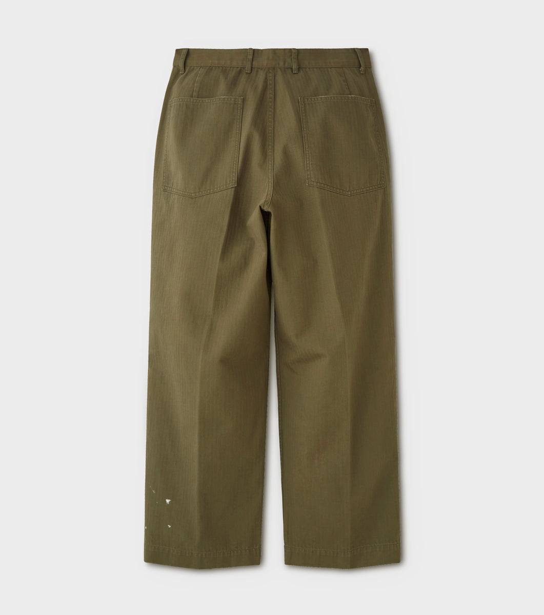 PHIGVEL（フィグベル）｜HBT MIL TROUSERS-OLIVE – anemoscope