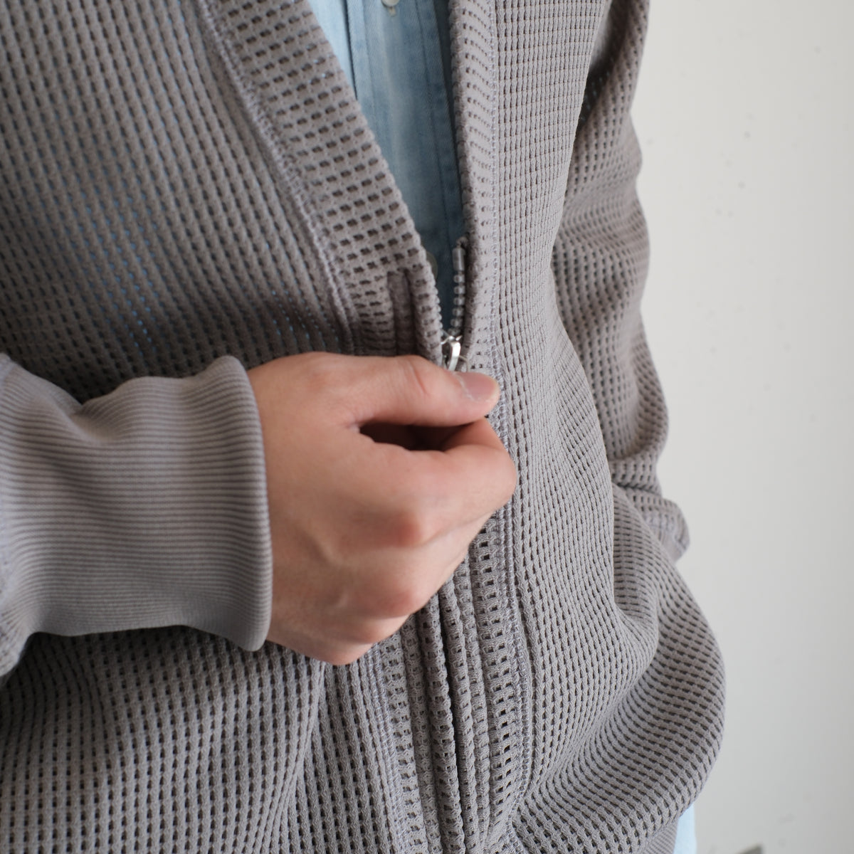 nonnative - HIKER ZIP CARDIGAN POLY MESH POLARTEC® POWER DRY 