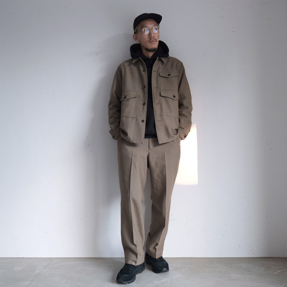 PHIGVEL - W/CA WORKADAY TROUSERS -MIX KHAKI – anemoscope