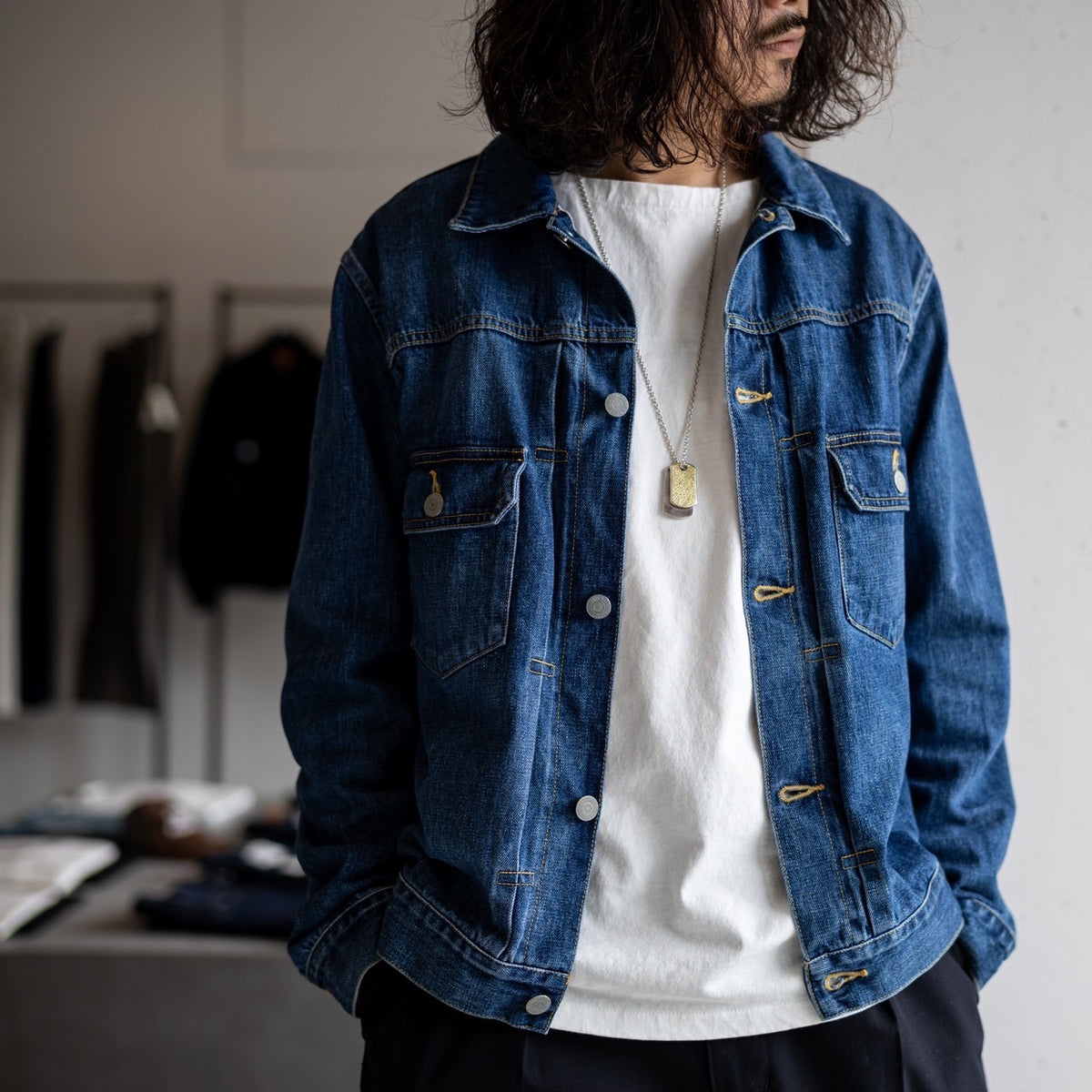 MASSTARD - DENIM JACKET 【DENNY】- VINTAGE WASH – anemoscope