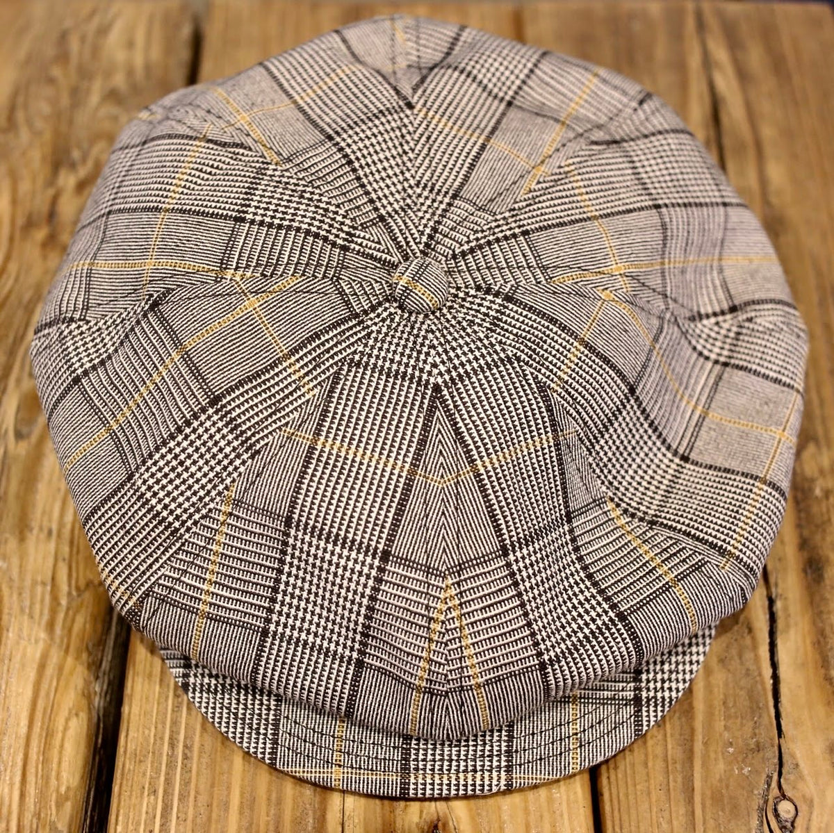 SOLARIS HATMAKERS & Co. -CLASSIC CASQUETTE OLDBOY- HOUNDSTHOOTH