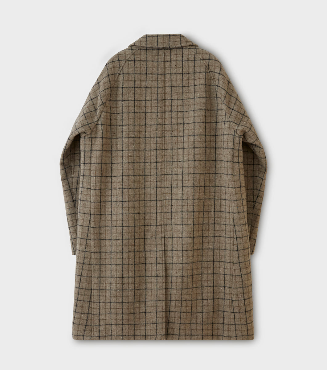 PHIGVEL -GOODMAN'S OVER COAT- TATTERSALL CHECK