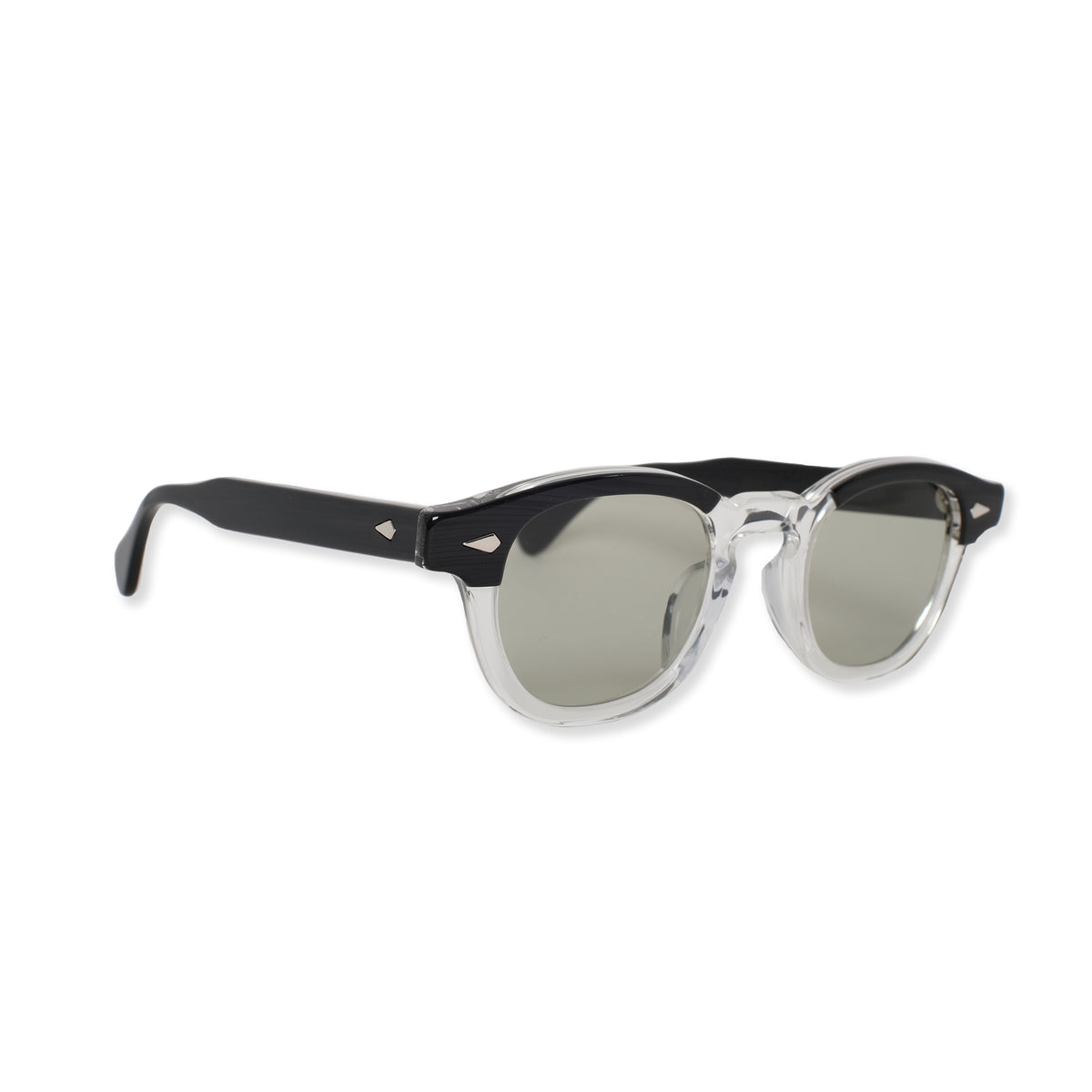 JULIUS TART OPTICAL -AR 44/22 - BLACK WOOD CLEAR