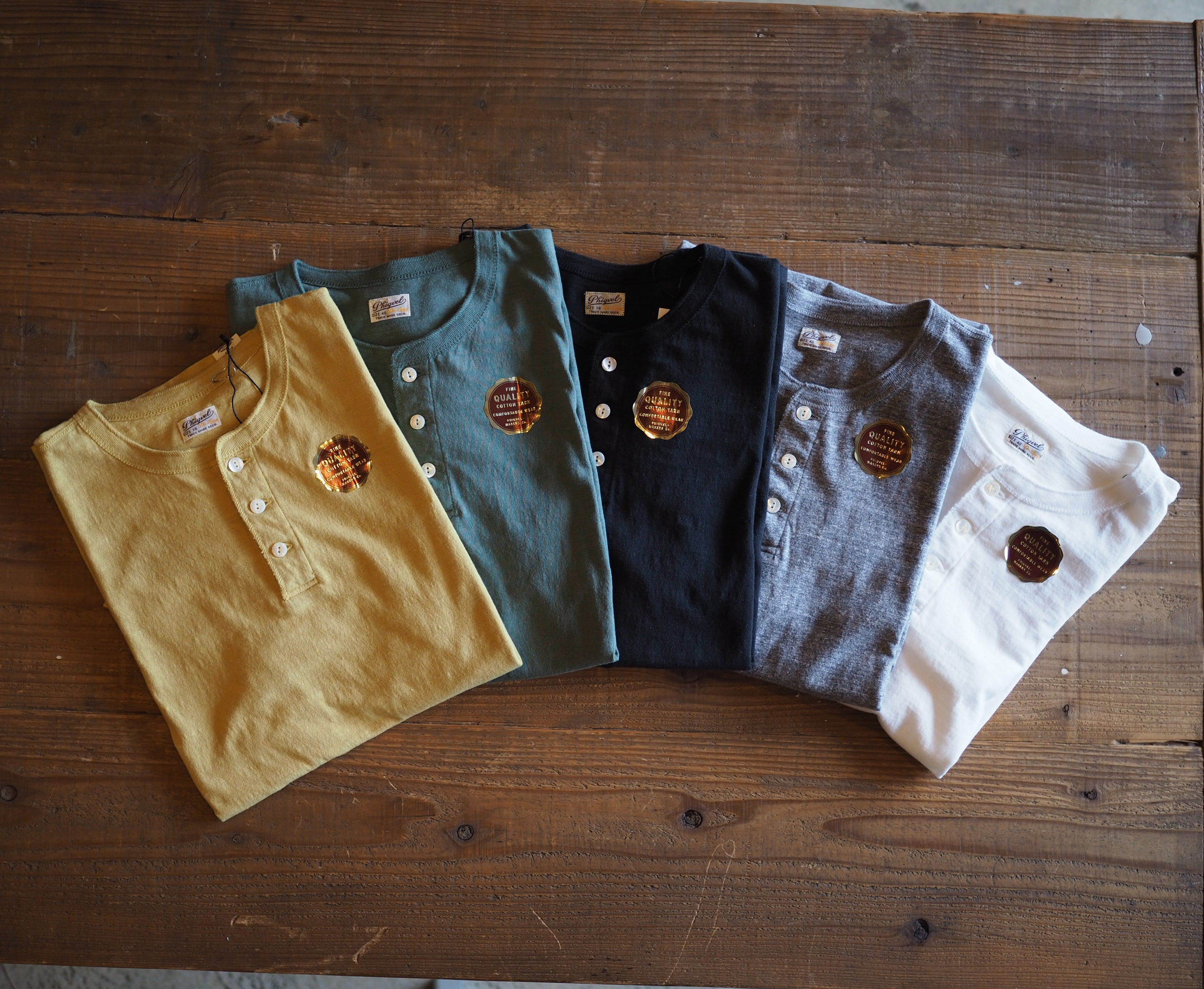 PHIGVEL -HENLEY NECK TEE – anemoscope