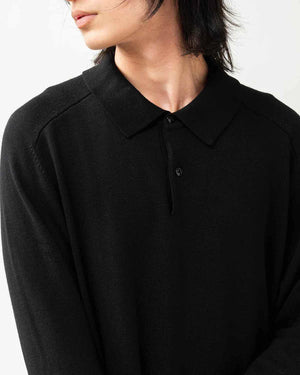 上質でシンプルなポロニット「nonnative - DWELLER POLO SWEATER」