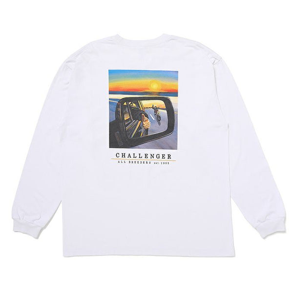 CHALLENGER - L/S SUNSET DRIVE TEE - WHITE