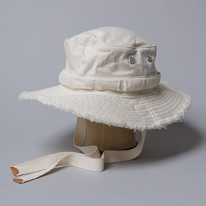 SOLARIS & Co. -Frayed Jungle Hat "COMBAT"- IVORY