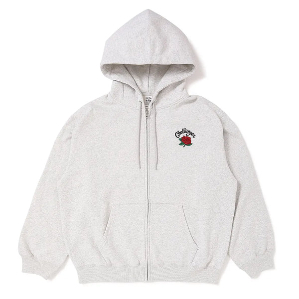 CHALLENGER - ROSE ZIP HOODIE - GRAY