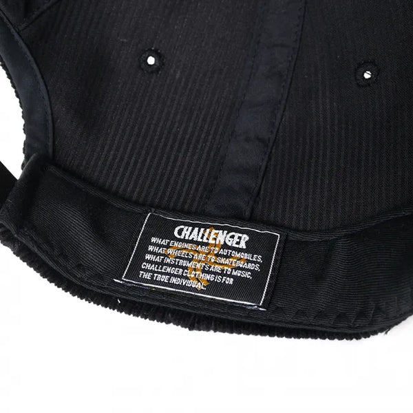 CHALLENGER - SNAKING LOGO CAP - BLACK
