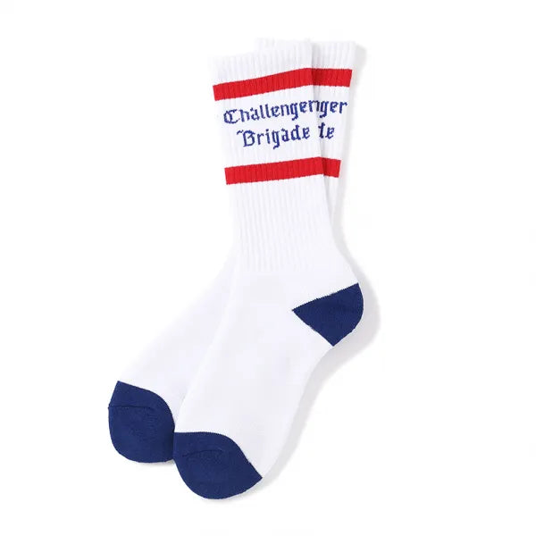 CHALLENGER - CLASSIC LOGO SOCKS - WHITE