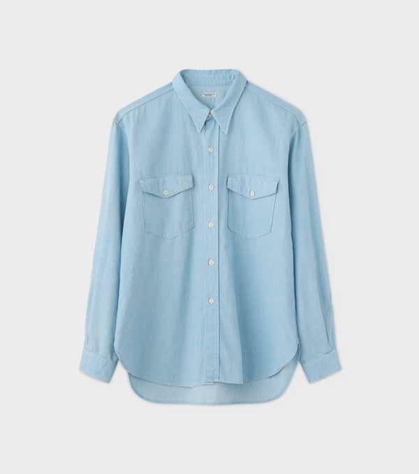 PHIGVEL - WORKADAY SHIRT - ICE BLUE(FADED)