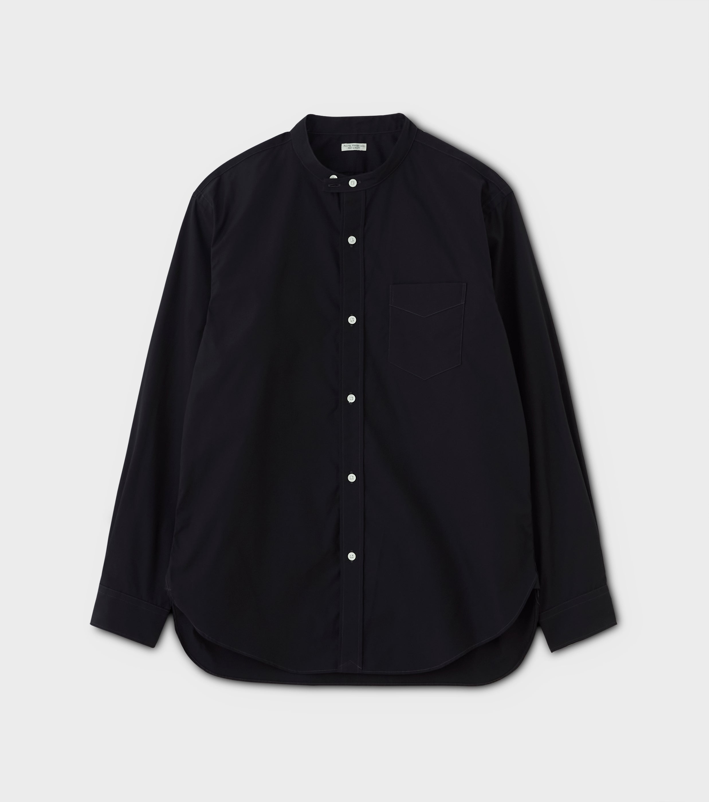 PHIGVEL フィグベル BAND COLLAR DRESS SHIRT バンドカラーシャツ - D