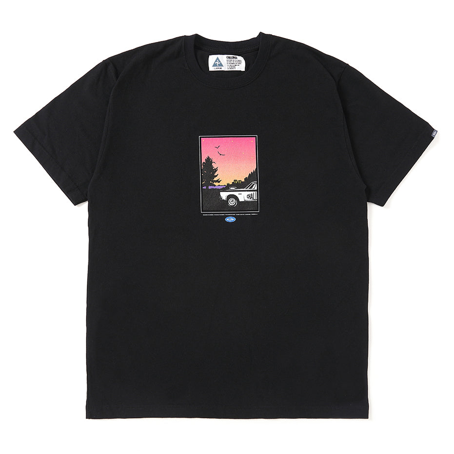 CHALLENGER（チャレンジャー） - TWO TONE LOGO TEE - BLACK