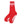 CHALLENGER -SKULL FOOT SOCKS - RED