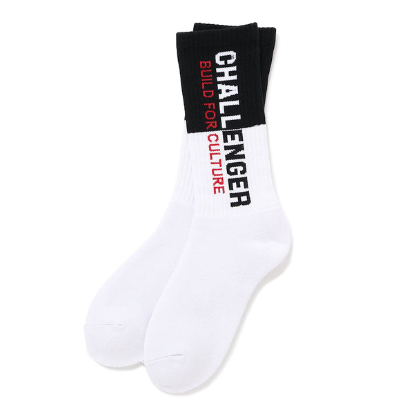 CHALLENGER -SAILOR SOCK -WHITE×BLACK