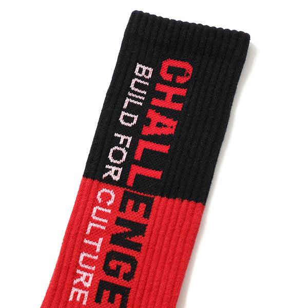 CHALLENGER -SAILOR SOCK -RED×BLACK