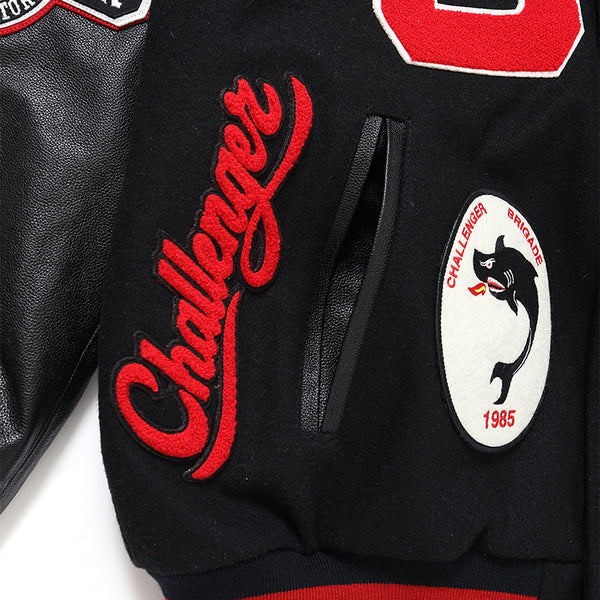 CHALLENGER - 15th VARSITY JACKET - BLACK