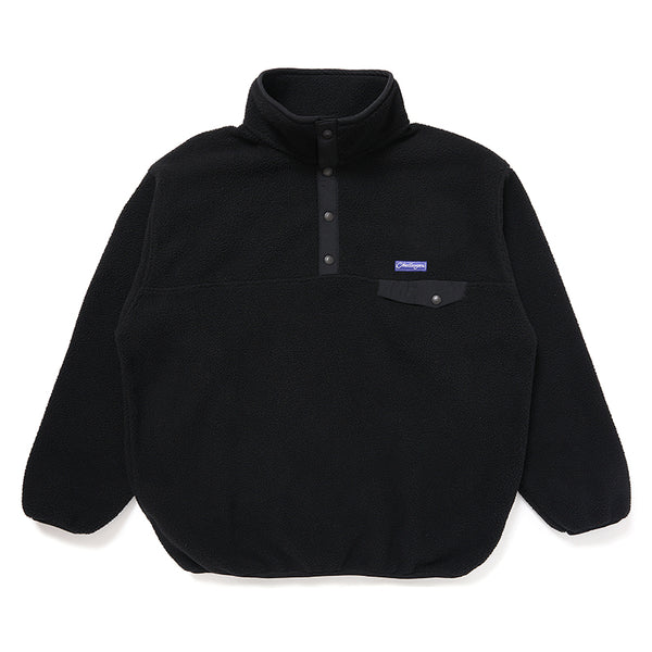 CHALLENGER - PULLOVER LOGO FLEECE - BLACK