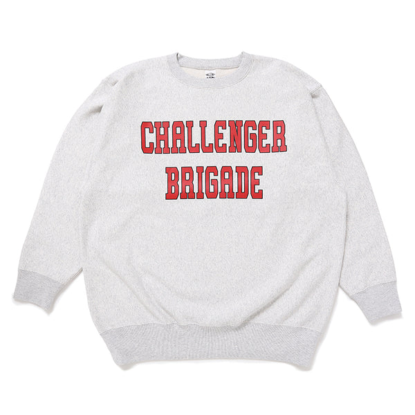 CHALLENGER - COLLEGE LOGO C/N SWEAT - GRAY