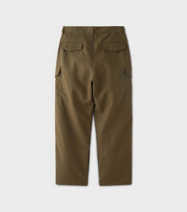 PHIGVEL - DOUBLE CLOTH CARGO TROUSERS - OLIVE