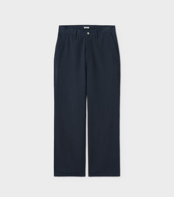 PHIGVEL - DRILL CLOTH UTILITY TROUSERS -  DUST NAVY