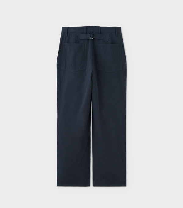 PHIGVEL - DRILL CLOTH UTILITY TROUSERS -  DUST NAVY