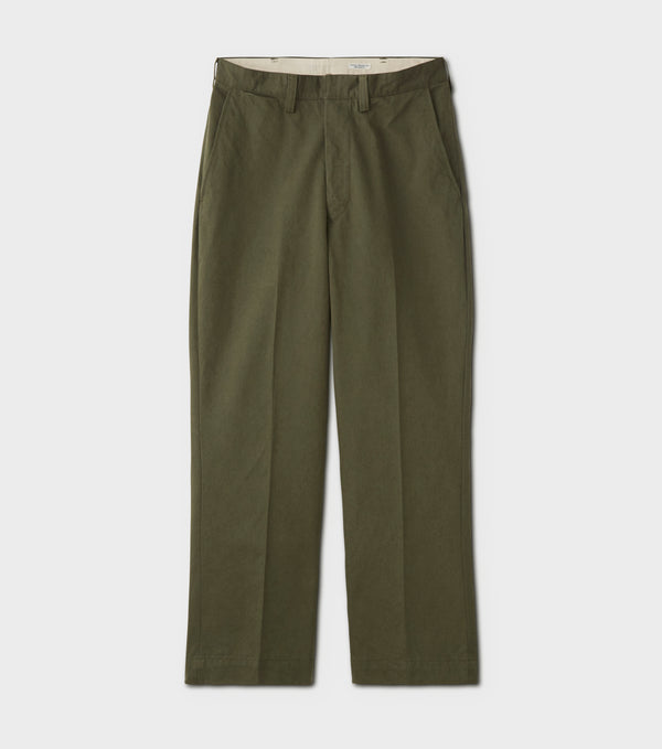 PHIGVEL - CHINO CLOTH WORKADAY TROUSERS - FOREST