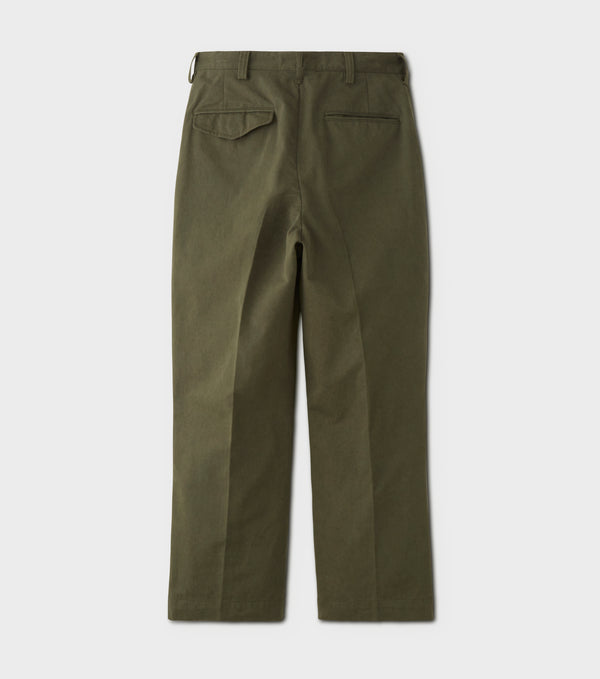 PHIGVEL - CHINO CLOTH WORKADAY TROUSERS - FOREST