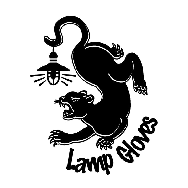 LAMP GLOVES -ORIGINAL STICKER- BLACK LEOPARD