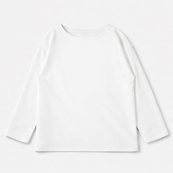 MASSTARD - L/S MALIBU RIB BOAT TEE - WHITE