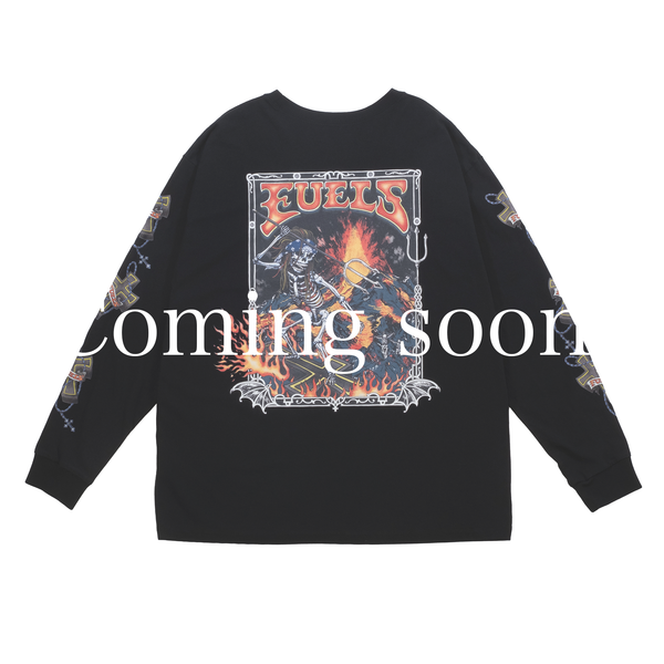 FUELS - L/S OUT OF HELL TEE - BLACK