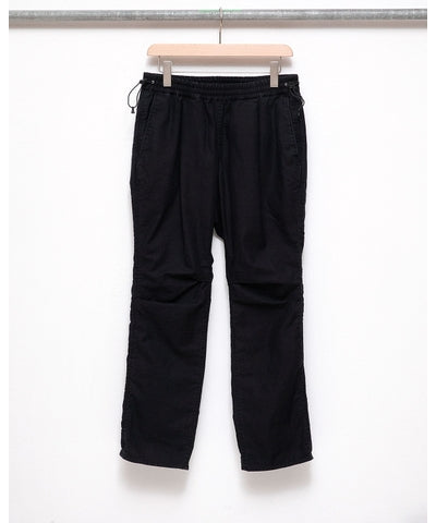 nonnative - HIKER EASY PANTS COTTON BACKSATIN PIGMENT DYE BLACK