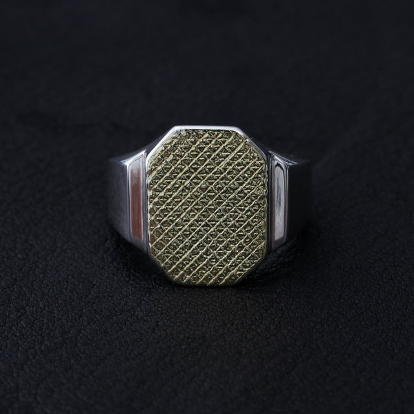 Rowan -signet ring【18K Nunome】