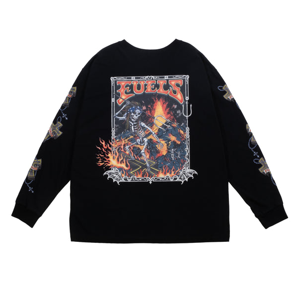 FUELS - L/S OUT OF HELL TEE - BLACK