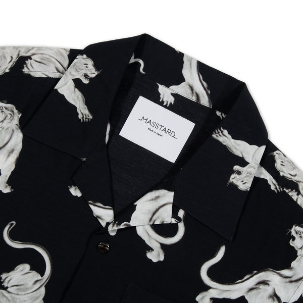 MASSTARD - RESORT SHIRT - panther BLACK