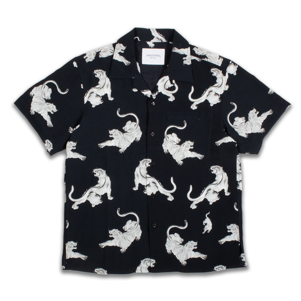 MASSTARD - RESORT SHIRT - panther BLACK