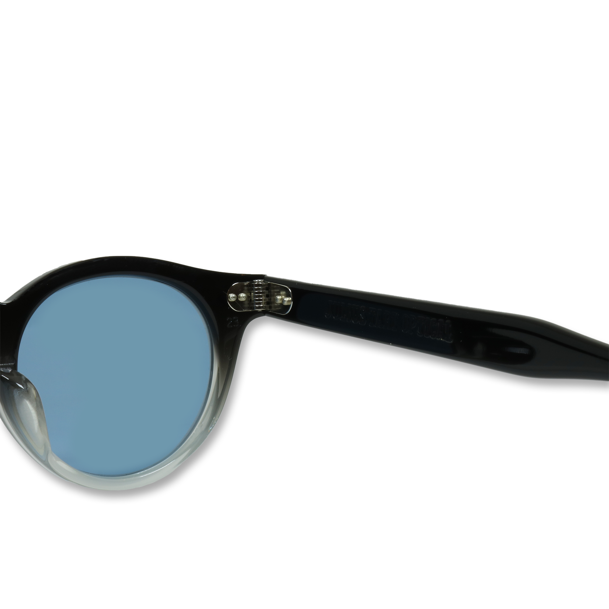 JULIUS TART OPTICAL - HAROLD 43 / Black Clear Fade