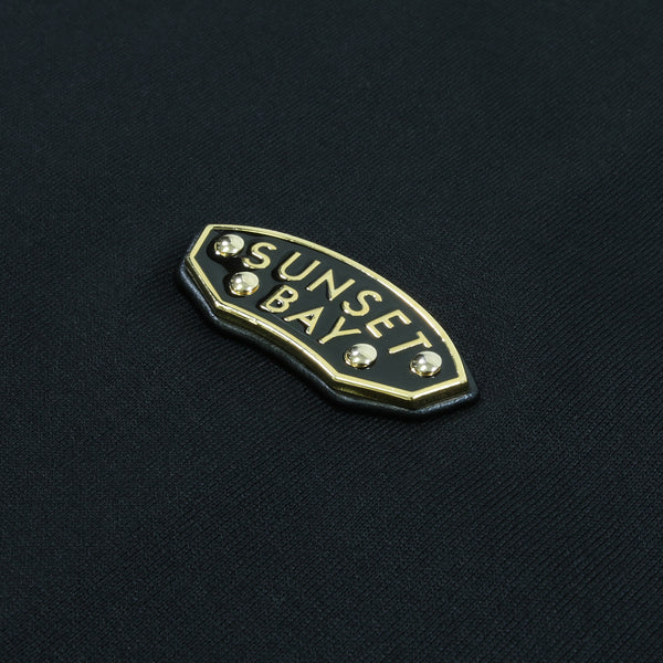 SUNSET BAY - HARBORS S/S - BLACK / GOLD