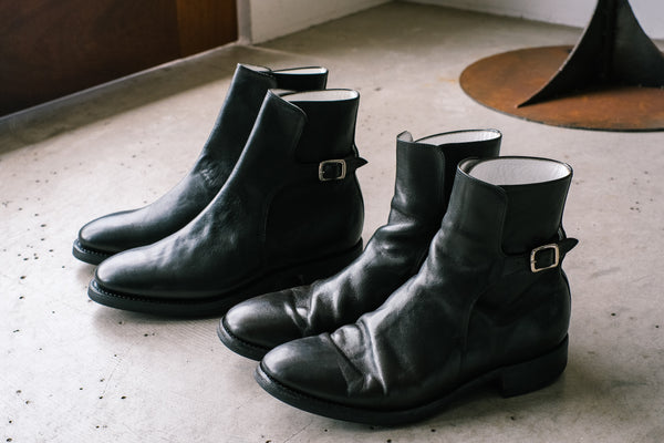 SUNSET BAY -BACK STRAP JODHPUR BOOTS- HORSE HIDE