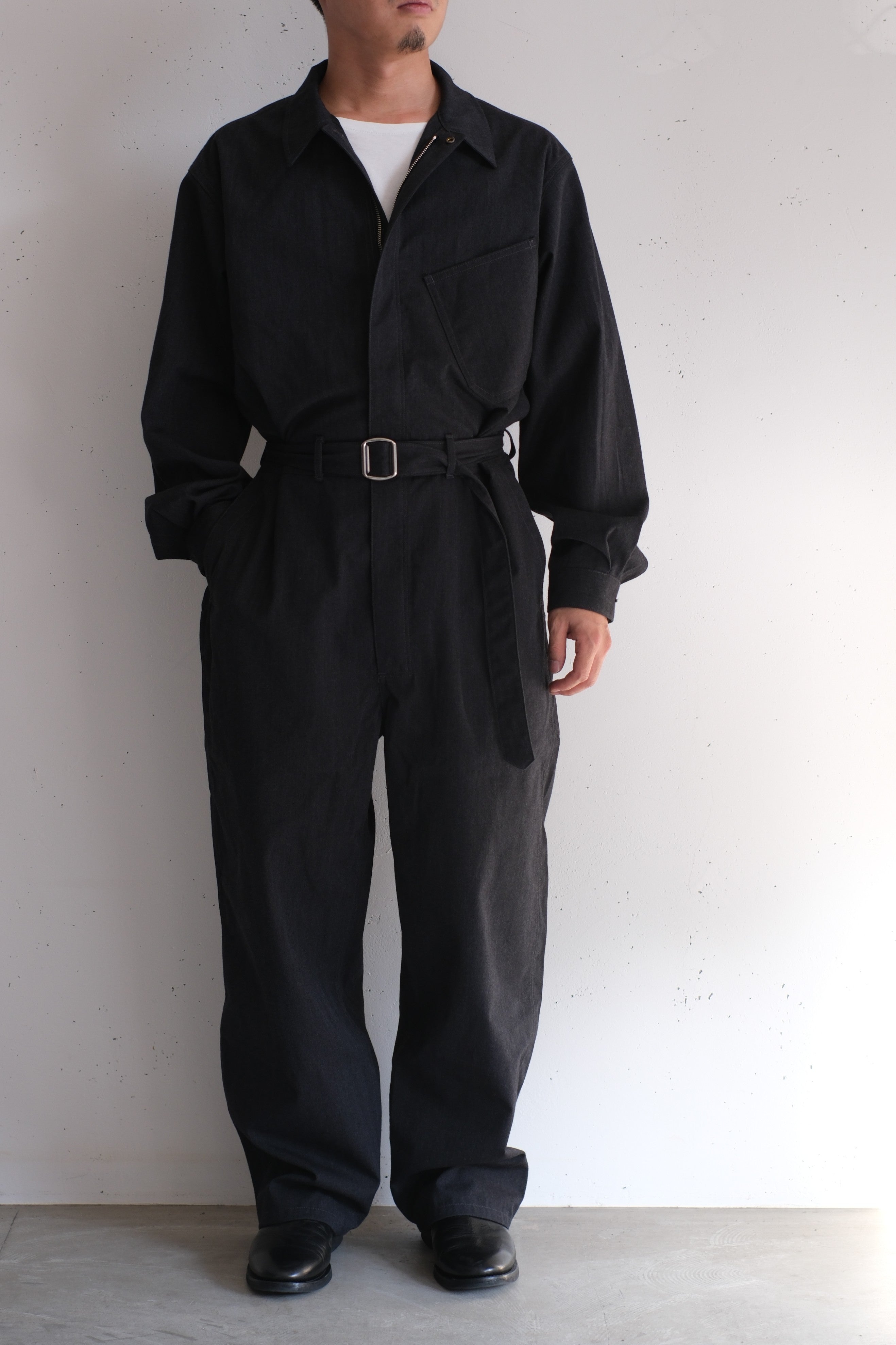 フィグベル　Aviator Jumpsuit PHIGVEL -C/W AVIATOR JUMPSUIT- CHARCOAL – anemoscope