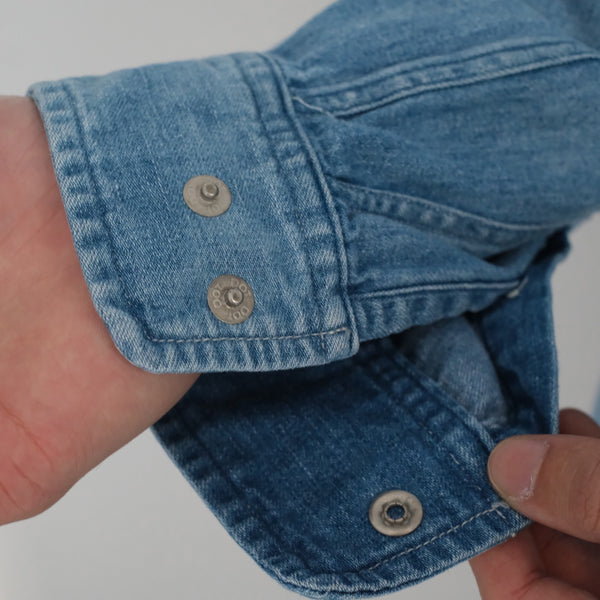 PHIGVEL - DENIM WORKADAY SHIRT - INDIGO(FADE)