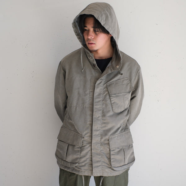 nonnative -   TROOPER HOODED JACKET NYLON TWILL PIGMENT DYE WITH WINDSTOPPER®