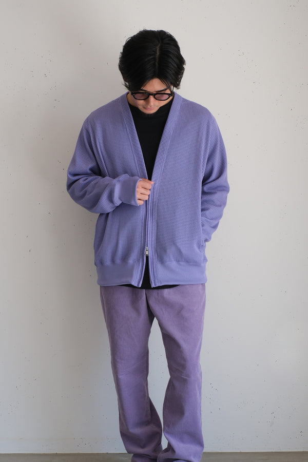 nonnative - HIKER ZIP CARDIGAN POLY MESH POLARTEC® POWER DRY® - LILAC