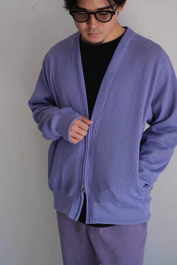 nonnative - HIKER ZIP CARDIGAN POLY MESH POLARTEC® POWER DRY® - LILAC