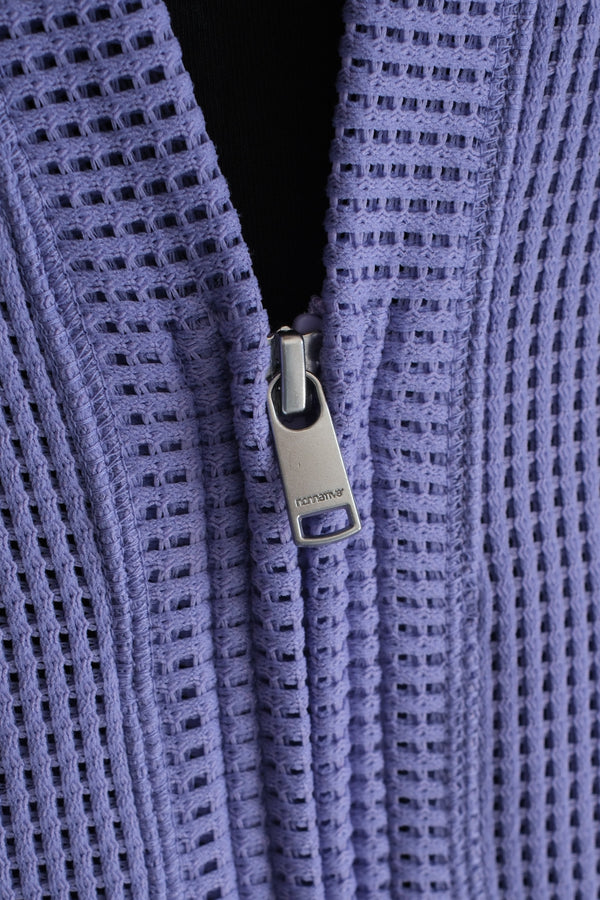 nonnative - HIKER ZIP CARDIGAN POLY MESH POLARTEC® POWER DRY® - LILAC
