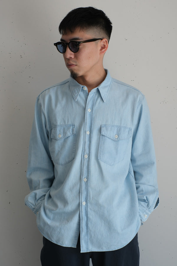 PHIGVEL - WORKADAY SHIRT - ICE BLUE(FADED)