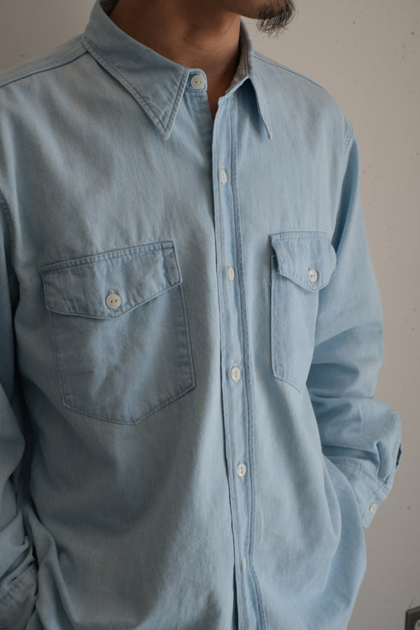 PHIGVEL - WORKADAY SHIRT - ICE BLUE(FADED)