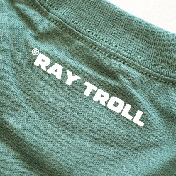 RAY TROLL - Big Bears Big Fish T - Shirt / D-Green