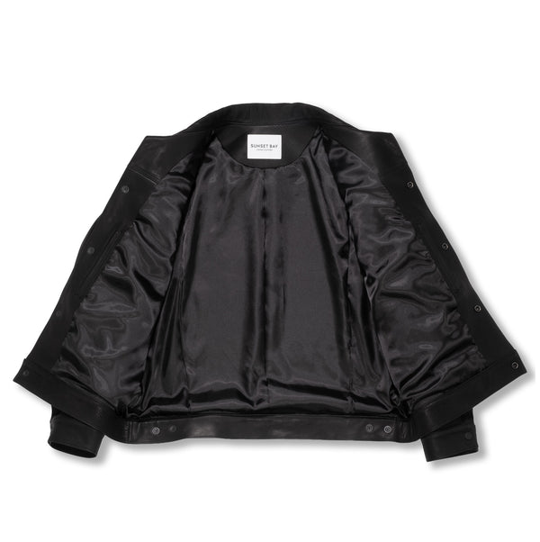 SUNSET BAY -NATALIE CALF JAMES- BLACK