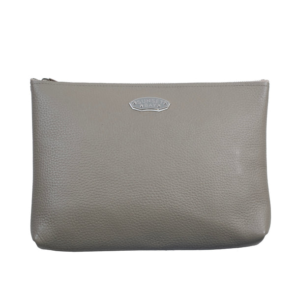 SUNSET BAY - SIGNET POUCH (Grande) GREIGE